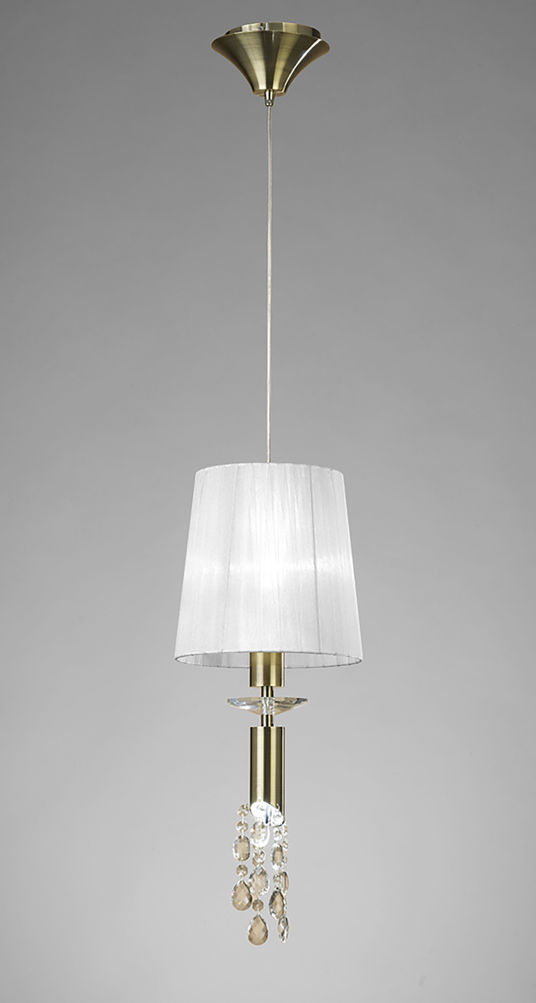 Tiffany Antique Brass-White Crystal Ceiling Lights Mantra Single Crystal Pendants Tiffany Antique Brass-White Crystal Ceiling Lights Mantra Single Crystal Pendants